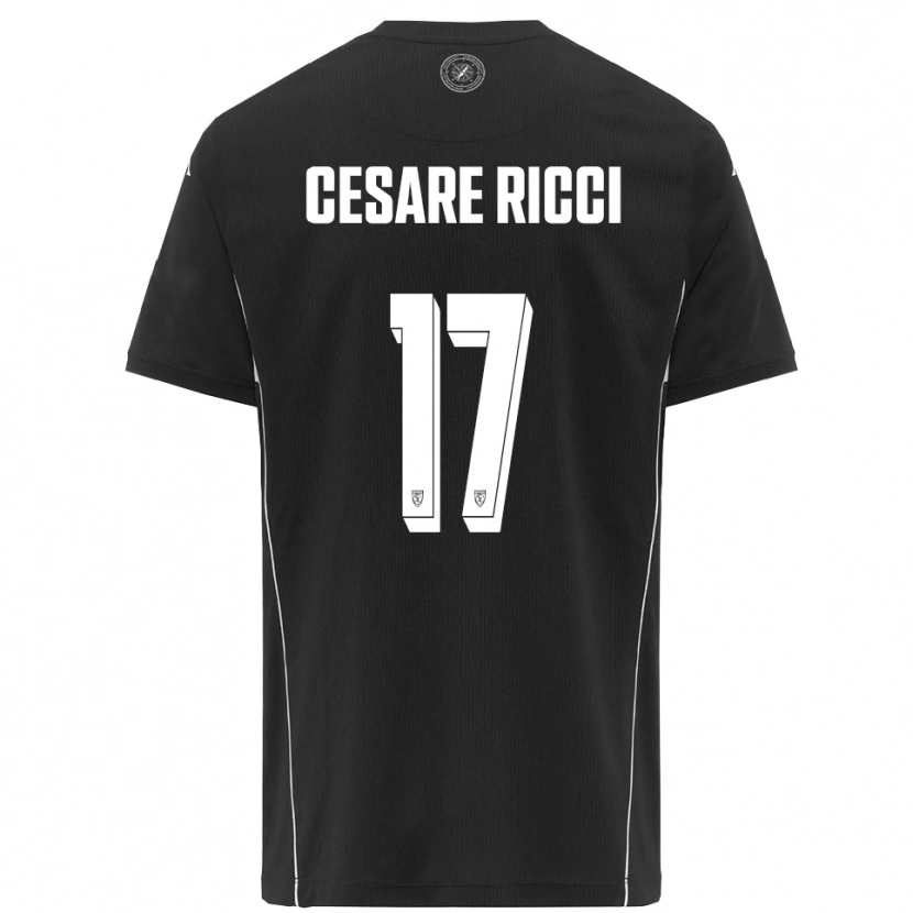 Danxen Herren Elia Cesare Ricci #17 Schwarz Weiß Auswärtstrikot Trikot 2025/26 T-Shirt Österreich