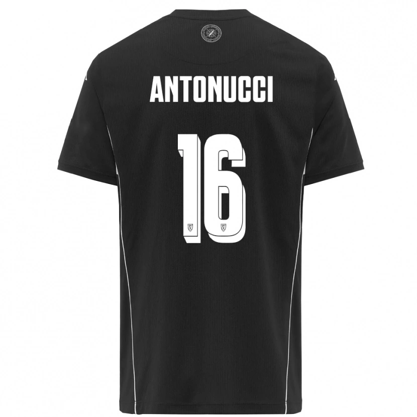 Danxen Herren Mirko Antonucci #16 Schwarz Weiß Auswärtstrikot Trikot 2025/26 T-Shirt Österreich