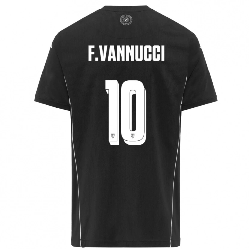 Danxen Herren Federico Vannucci #10 Schwarz Weiß Auswärtstrikot Trikot 2025/26 T-Shirt Österreich