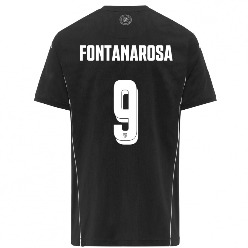 Danxen Herren Riccardo Fontanarosa #9 Schwarz Weiß Auswärtstrikot Trikot 2025/26 T-Shirt Österreich