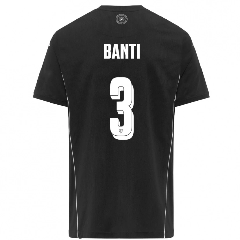 Danxen Herren Alessandro Banti #3 Schwarz Weiß Auswärtstrikot Trikot 2025/26 T-Shirt Österreich