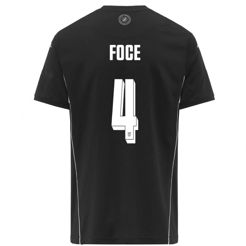 Danxen Herren Jacopo Foce #4 Schwarz Weiß Auswärtstrikot Trikot 2025/26 T-Shirt Österreich