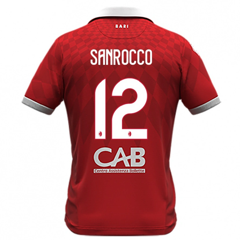 Danxen Herren Michele Sanrocco #12 Rot Weiß Auswärtstrikot Trikot 2025/26 T-Shirt Österreich
