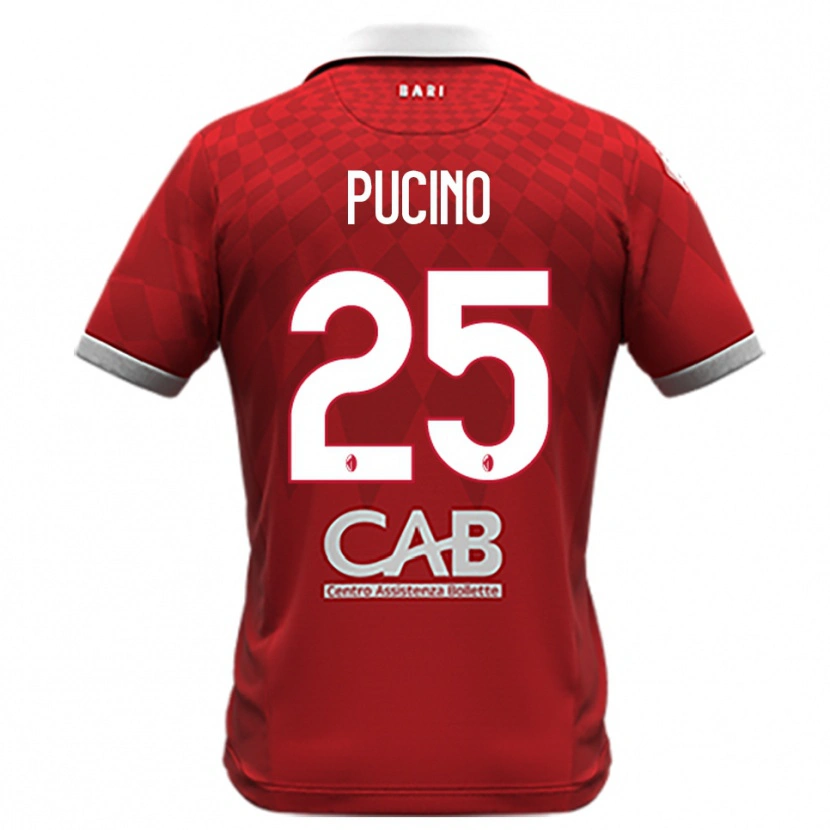 Danxen Herren Raffaele Pucino #25 Rot Weiß Auswärtstrikot Trikot 2025/26 T-Shirt Österreich