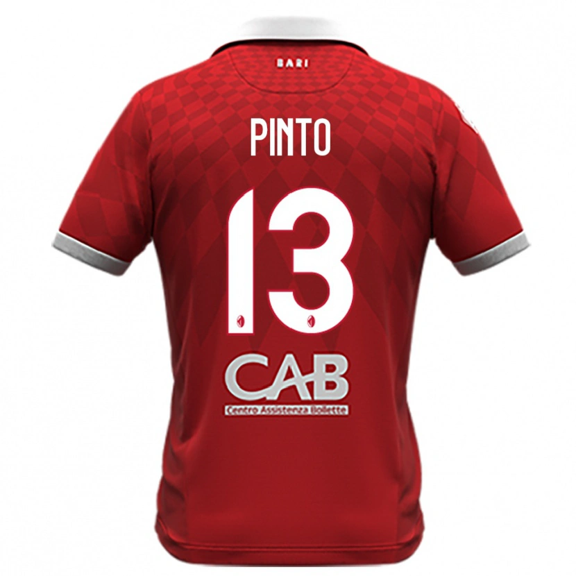 Danxen Herren Francesco Pinto #13 Rot Weiß Auswärtstrikot Trikot 2025/26 T-Shirt Österreich