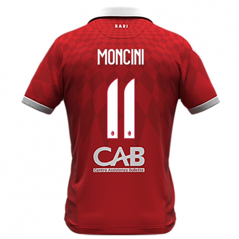 Danxen Herren Gabriele Moncini #11 Rot Weiß Auswärtstrikot Trikot 2025/26 T-Shirt Österreich