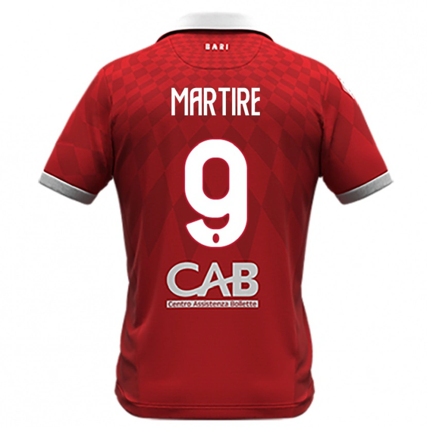Danxen Herren Nicolò Martire #9 Rot Weiß Auswärtstrikot Trikot 2025/26 T-Shirt Österreich