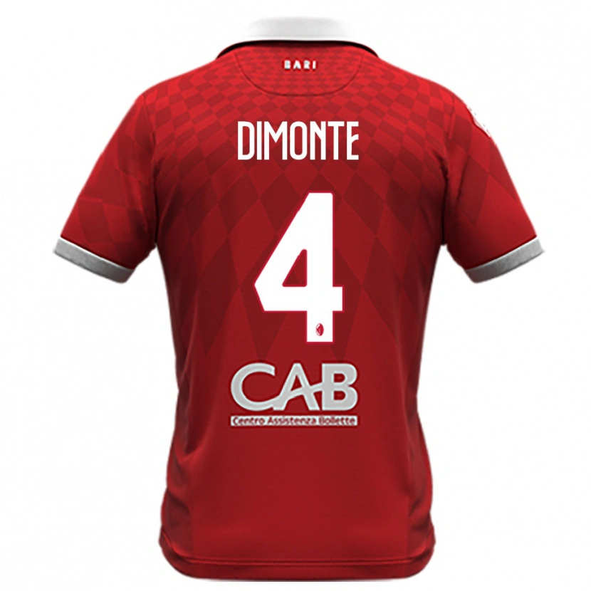 Danxen Herren Paolo Dimonte #4 Rot Weiß Auswärtstrikot Trikot 2025/26 T-Shirt Österreich