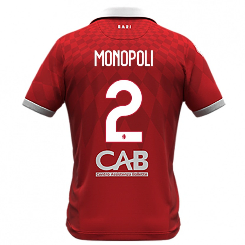 Danxen Herren Tommaso Monopoli #2 Rot Weiß Auswärtstrikot Trikot 2025/26 T-Shirt Österreich