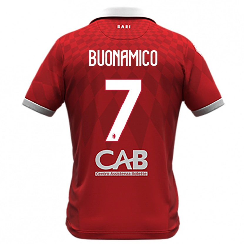 Danxen Herren Alessandro Buonamico #7 Rot Weiß Auswärtstrikot Trikot 2025/26 T-Shirt Österreich