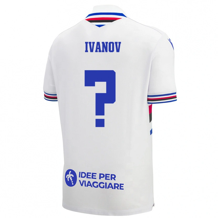Danxen Herren Maksym Ivanov #0 Weiß Blau Rot Auswärtstrikot Trikot 2025/26 T-Shirt Österreich