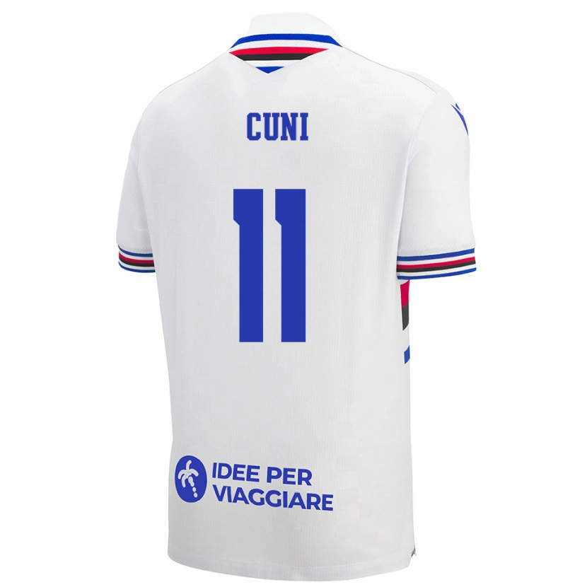 Danxen Herren Marvin Cuni #11 Weiß Blau Rot Auswärtstrikot Trikot 2025/26 T-Shirt Österreich
