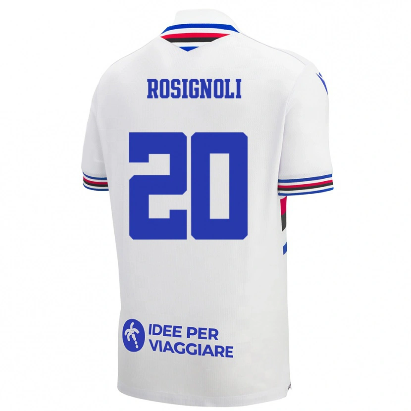 Danxen Herren Syria Rosignoli #20 Weiß Blau Rot Auswärtstrikot Trikot 2025/26 T-Shirt Österreich