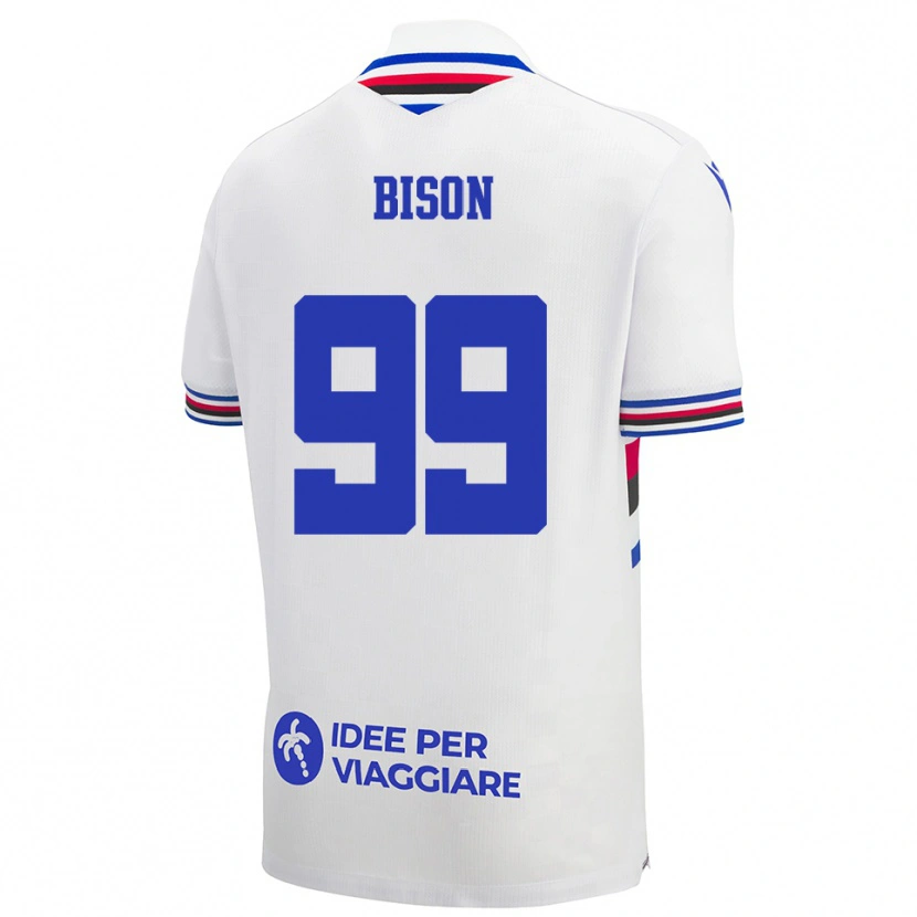 Danxen Herren Giulia Bison #99 Weiß Blau Rot Auswärtstrikot Trikot 2025/26 T-Shirt Österreich