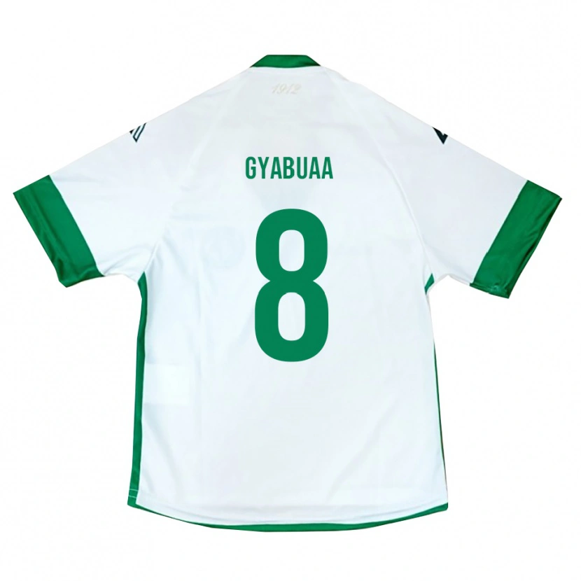 Danxen Herren Emmanuel Gyabuaa #8 Weiß Grün Blau Auswärtstrikot Trikot 2025/26 T-Shirt Österreich