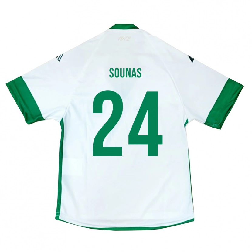Danxen Herren Dimitrios Sounas #24 Weiß Grün Blau Auswärtstrikot Trikot 2025/26 T-Shirt Österreich