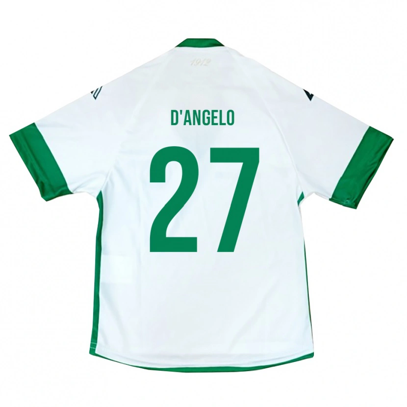 Danxen Herren Sonny D'angelo #27 Weiß Grün Blau Auswärtstrikot Trikot 2025/26 T-Shirt Österreich