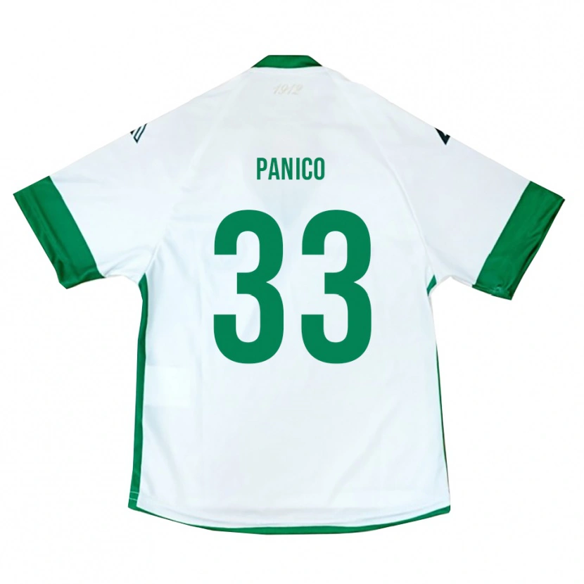 Danxen Herren Giuseppe Panico #33 Weiß Grün Blau Auswärtstrikot Trikot 2025/26 T-Shirt Österreich
