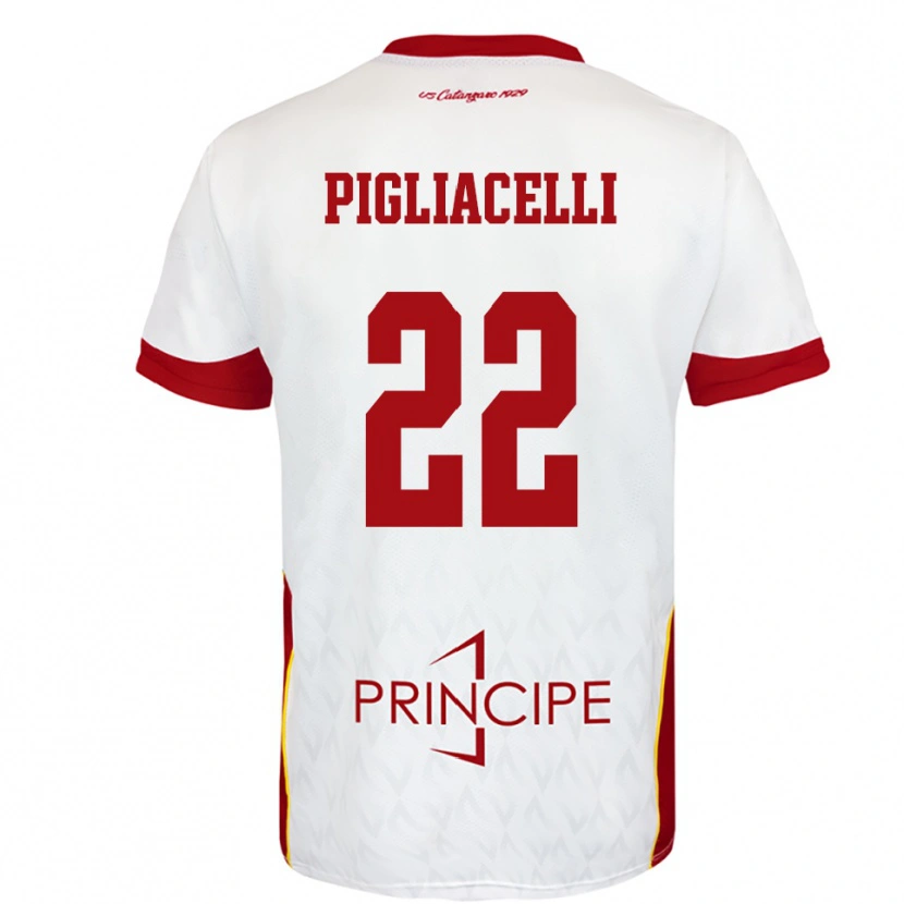 Danxen Herren Mirko Pigliacelli #22 Weiß Rot Auswärtstrikot Trikot 2025/26 T-Shirt Österreich