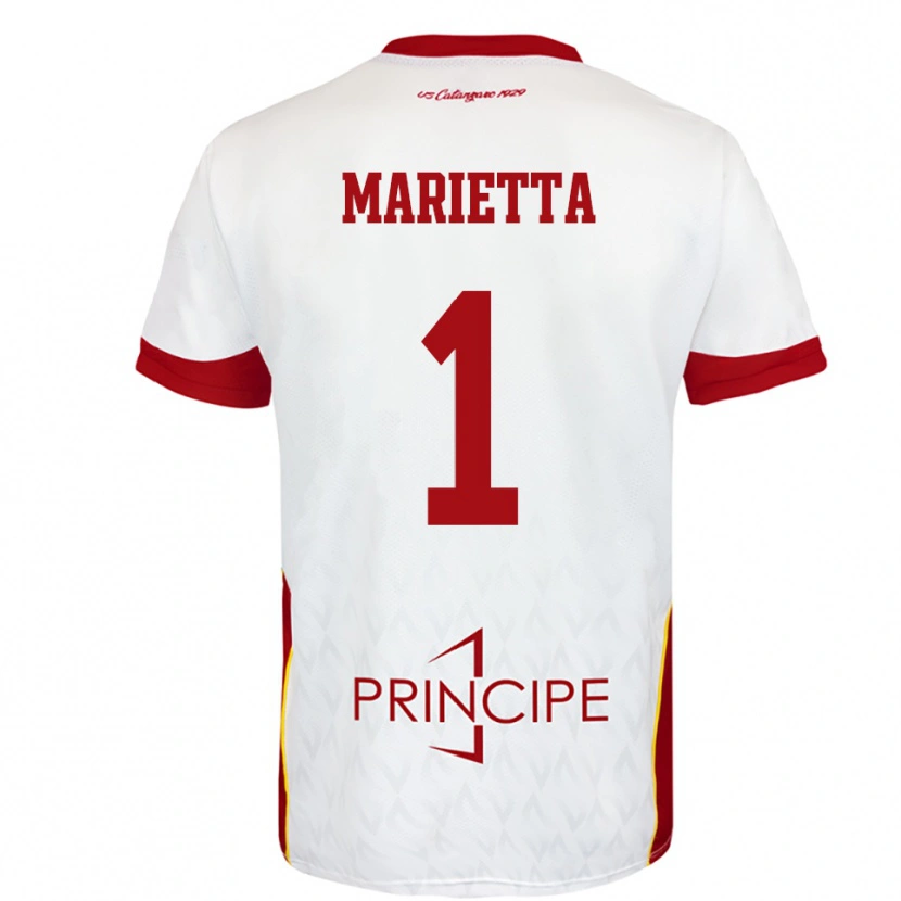 Danxen Herren Christian Marietta #1 Weiß Rot Auswärtstrikot Trikot 2025/26 T-Shirt Österreich