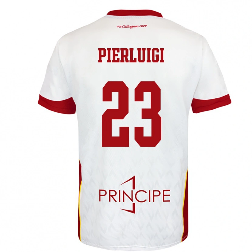 Danxen Herren Federico Pierluigi #23 Weiß Rot Auswärtstrikot Trikot 2025/26 T-Shirt Österreich