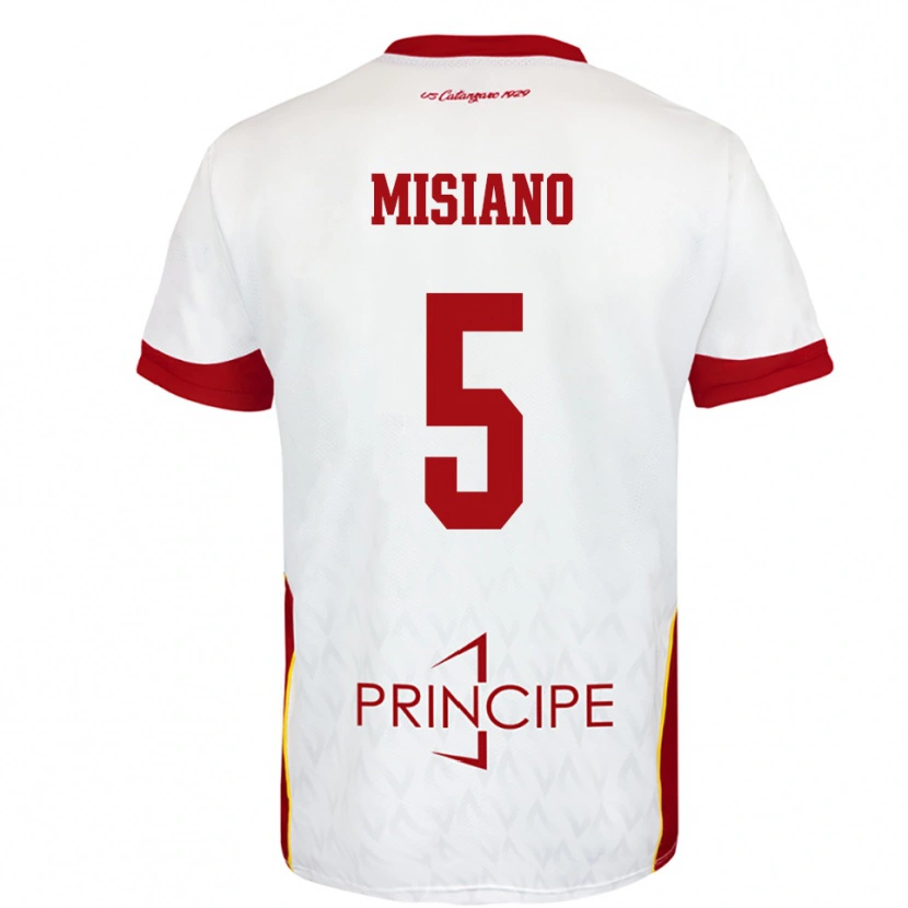 Danxen Herren Francesco Misiano #5 Weiß Rot Auswärtstrikot Trikot 2025/26 T-Shirt Österreich