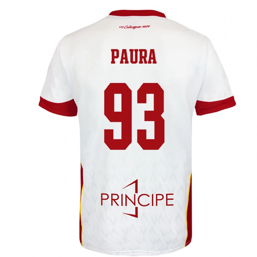 Danxen Herren Mario Paura #93 Weiß Rot Auswärtstrikot Trikot 2025/26 T-Shirt Österreich