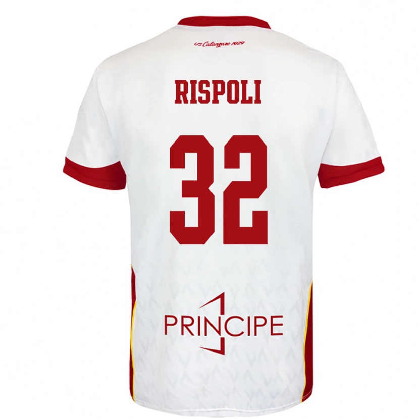 Danxen Herren Fabio Rispoli #32 Weiß Rot Auswärtstrikot Trikot 2025/26 T-Shirt Österreich