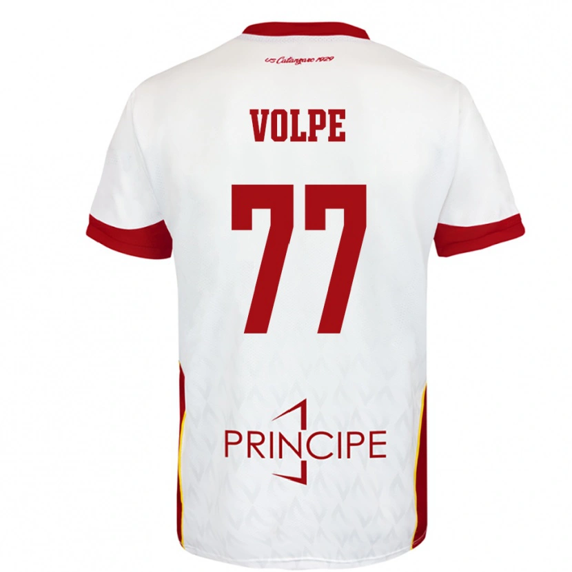 Danxen Herren Giovanni Volpe #77 Weiß Rot Auswärtstrikot Trikot 2025/26 T-Shirt Österreich