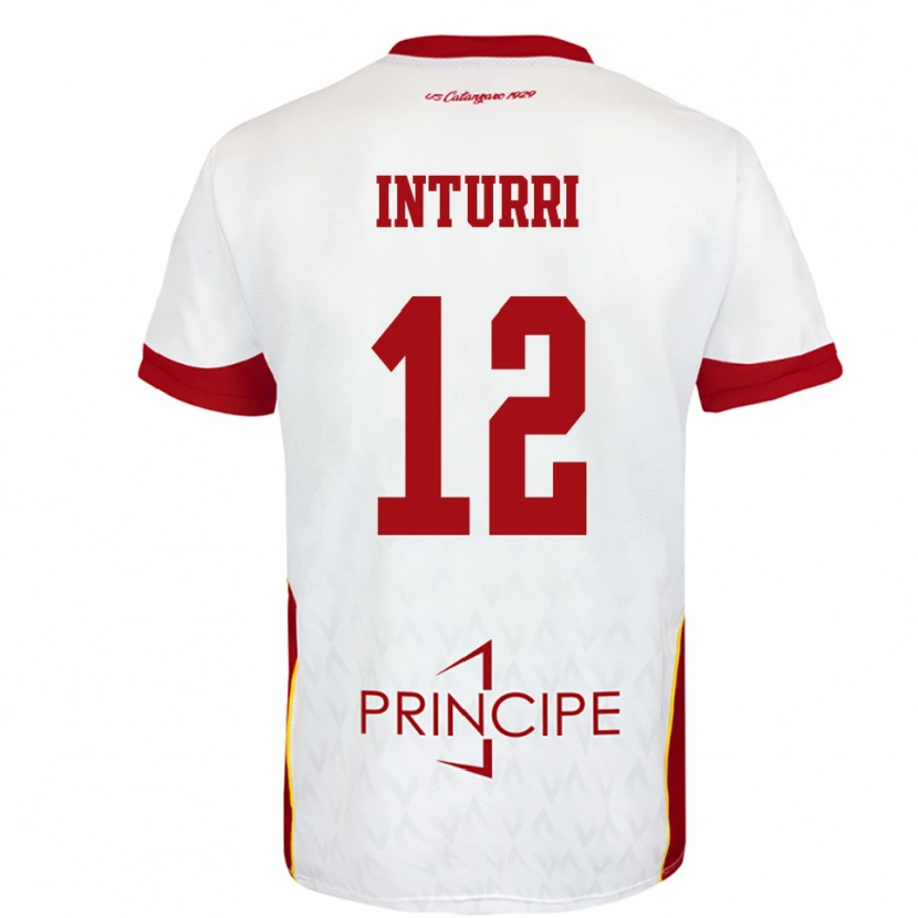 Danxen Herren Roberto Inturri #12 Weiß Rot Auswärtstrikot Trikot 2025/26 T-Shirt Österreich