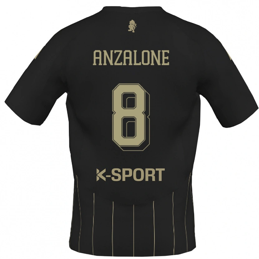 Danxen Herren Mattia Anzalone #8 Grau Weiß Auswärtstrikot Trikot 2025/26 T-Shirt Österreich