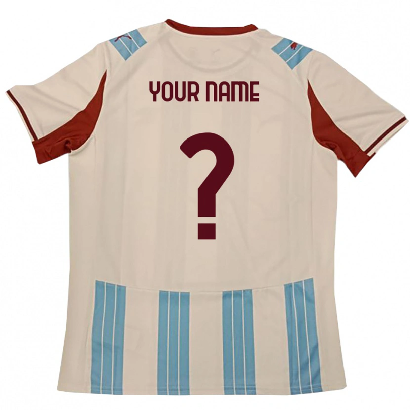 Danxen Herren Ihren Namen #0 Himmelblau Weiß Auswärtstrikot Trikot 2025/26 T-Shirt Österreich