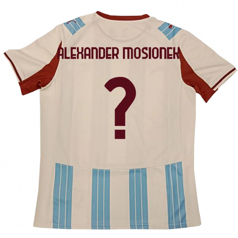 Danxen Herren Kamil Alexander Mosionek #0 Himmelblau Weiß Auswärtstrikot Trikot 2025/26 T-Shirt Österreich