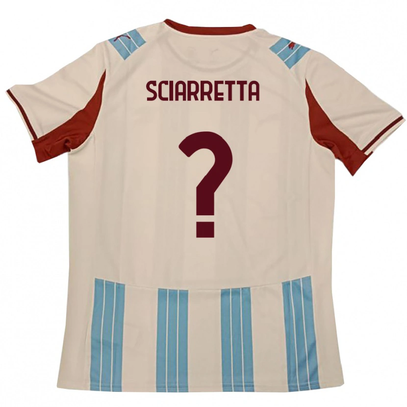 Danxen Herren Sebastiano Sciarretta #0 Himmelblau Weiß Auswärtstrikot Trikot 2025/26 T-Shirt Österreich