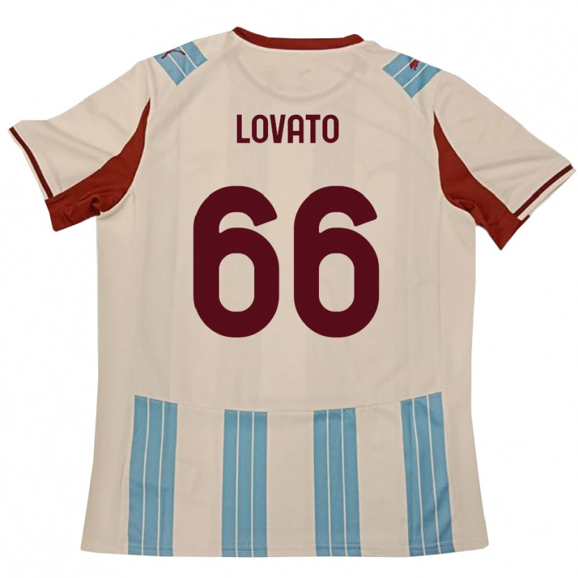 Danxen Herren Matteo Lovato #66 Himmelblau Weiß Auswärtstrikot Trikot 2025/26 T-Shirt Österreich