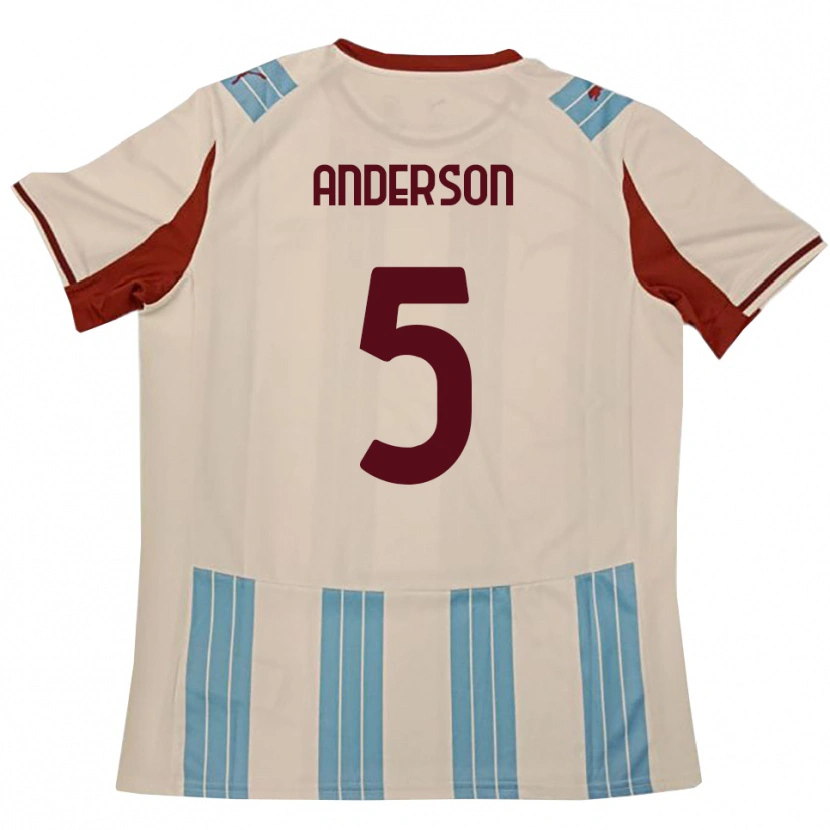 Danxen Herren Marcus Anderson #5 Himmelblau Weiß Auswärtstrikot Trikot 2025/26 T-Shirt Österreich