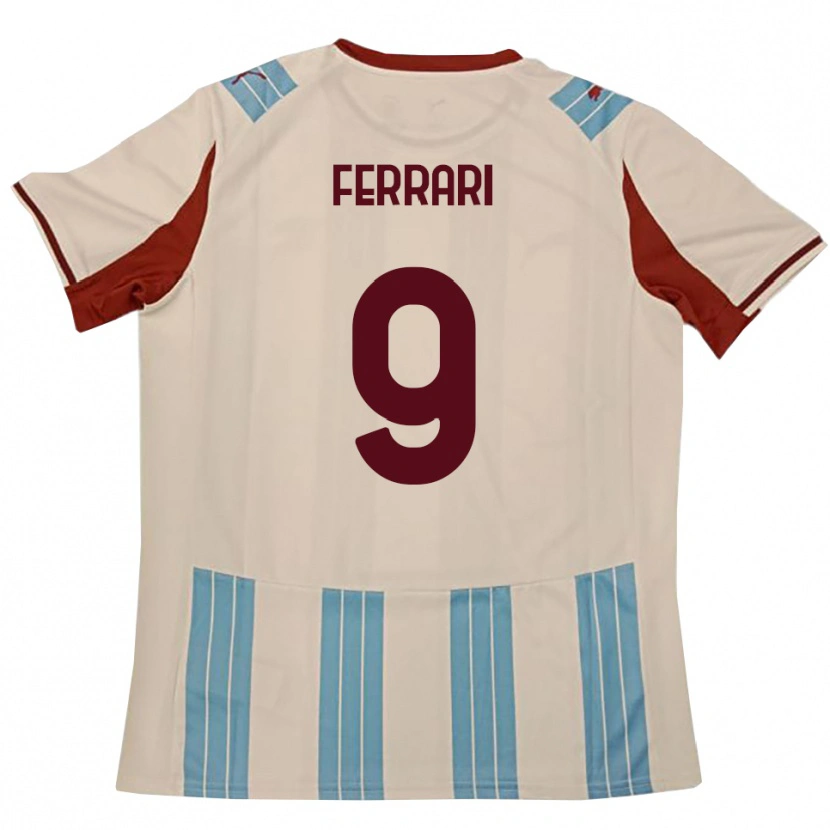 Danxen Herren Franco Ferrari #9 Himmelblau Weiß Auswärtstrikot Trikot 2025/26 T-Shirt Österreich