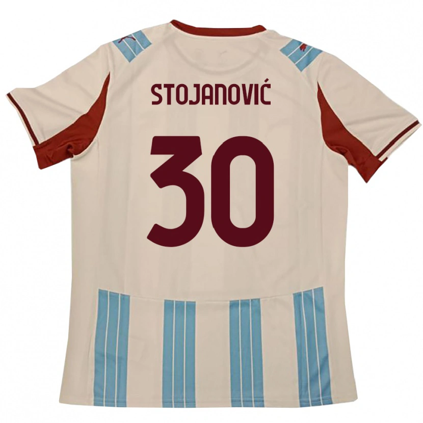 Danxen Herren Petar Stojanović #30 Himmelblau Weiß Auswärtstrikot Trikot 2025/26 T-Shirt Österreich