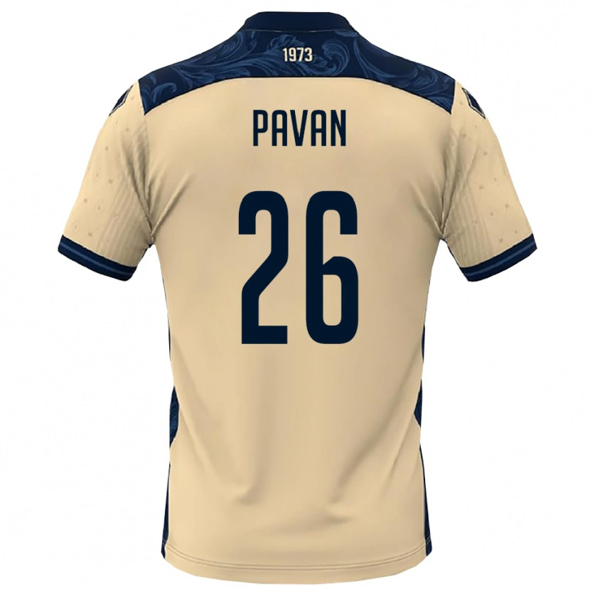 Danxen Herren Nicola Pavan #26 Weiß Marineblau Auswärtstrikot Trikot 2025/26 T-Shirt Österreich