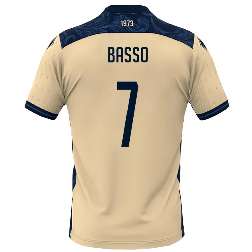 Danxen Herren Maicol Basso #7 Weiß Marineblau Auswärtstrikot Trikot 2025/26 T-Shirt Österreich