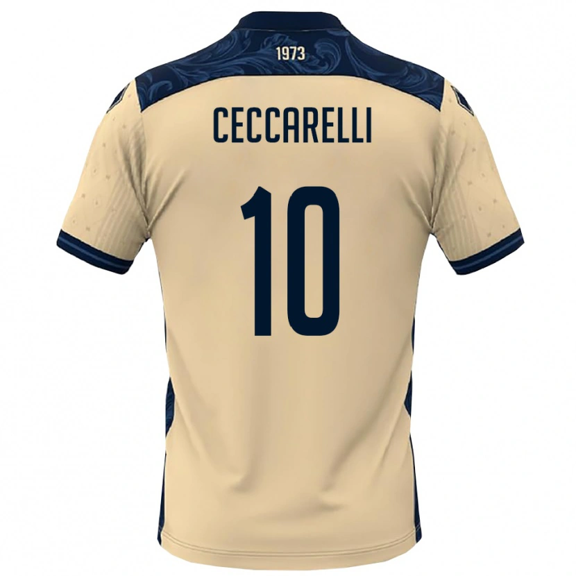 Danxen Herren Andrea Ceccarelli #10 Weiß Marineblau Auswärtstrikot Trikot 2025/26 T-Shirt Österreich
