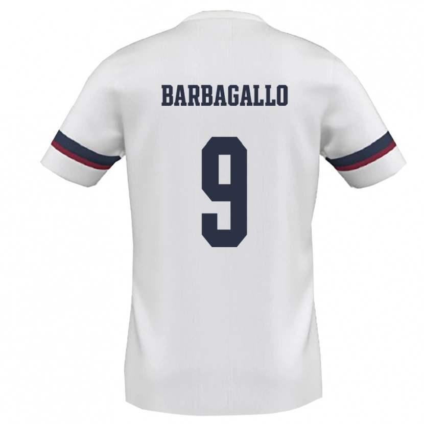 Danxen Herren Giuliano Barbagallo #9 Weiß Rot Auswärtstrikot Trikot 2025/26 T-Shirt Österreich
