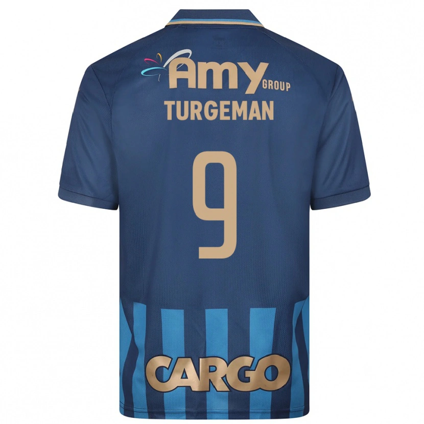 Danxen Herren Dor Turgeman #9 Marineblau Blau Auswärtstrikot Trikot 2025/26 T-Shirt Österreich