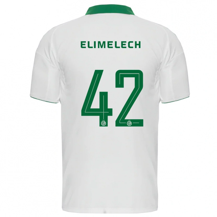 Danxen Herren Roey Elimelech #42 Weiß Grün Auswärtstrikot Trikot 2025/26 T-Shirt Österreich