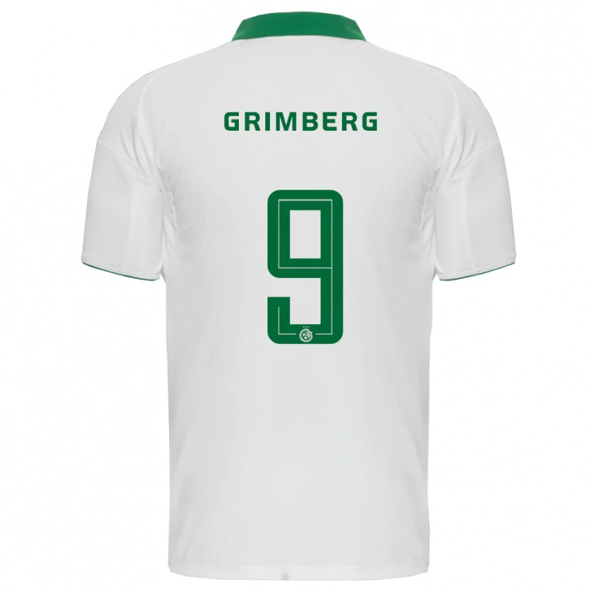Danxen Herren Adam Grimberg #9 Weiß Grün Auswärtstrikot Trikot 2025/26 T-Shirt Österreich