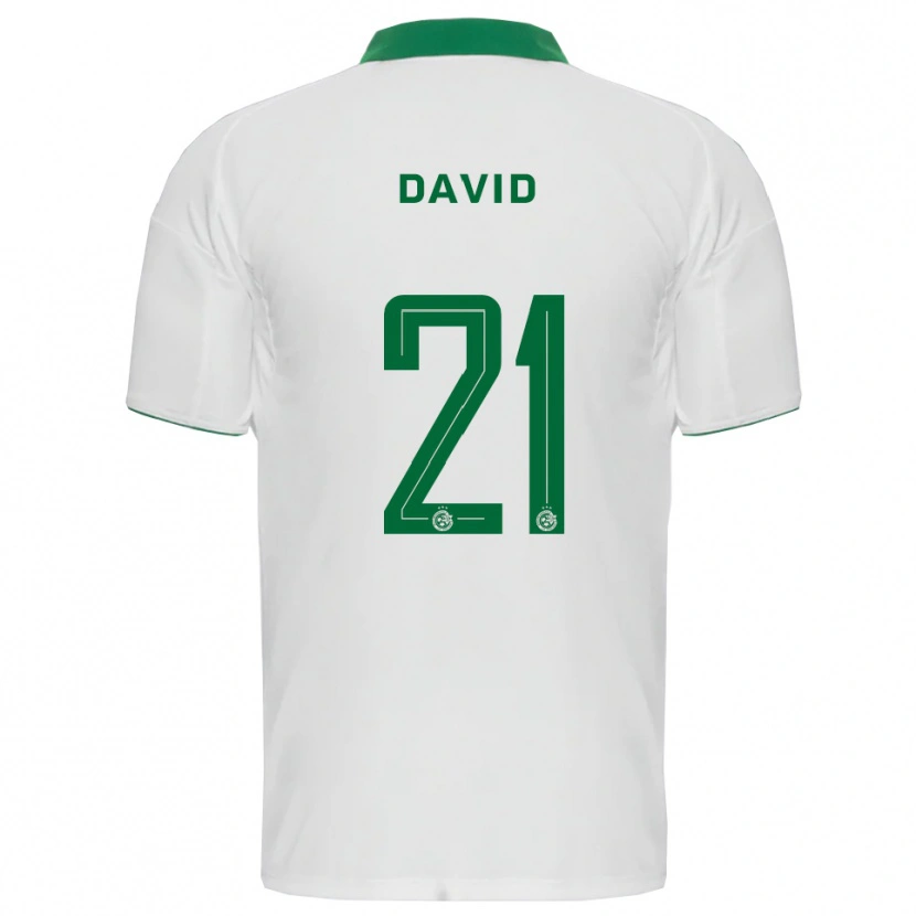 Danxen Herren Dean David #21 Weiß Grün Auswärtstrikot Trikot 2025/26 T-Shirt Österreich
