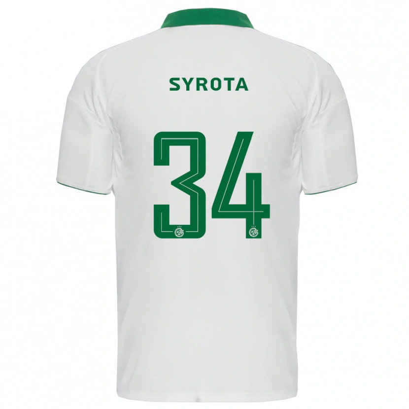 Danxen Herren Oleksandr Syrota #34 Weiß Grün Auswärtstrikot Trikot 2025/26 T-Shirt Österreich
