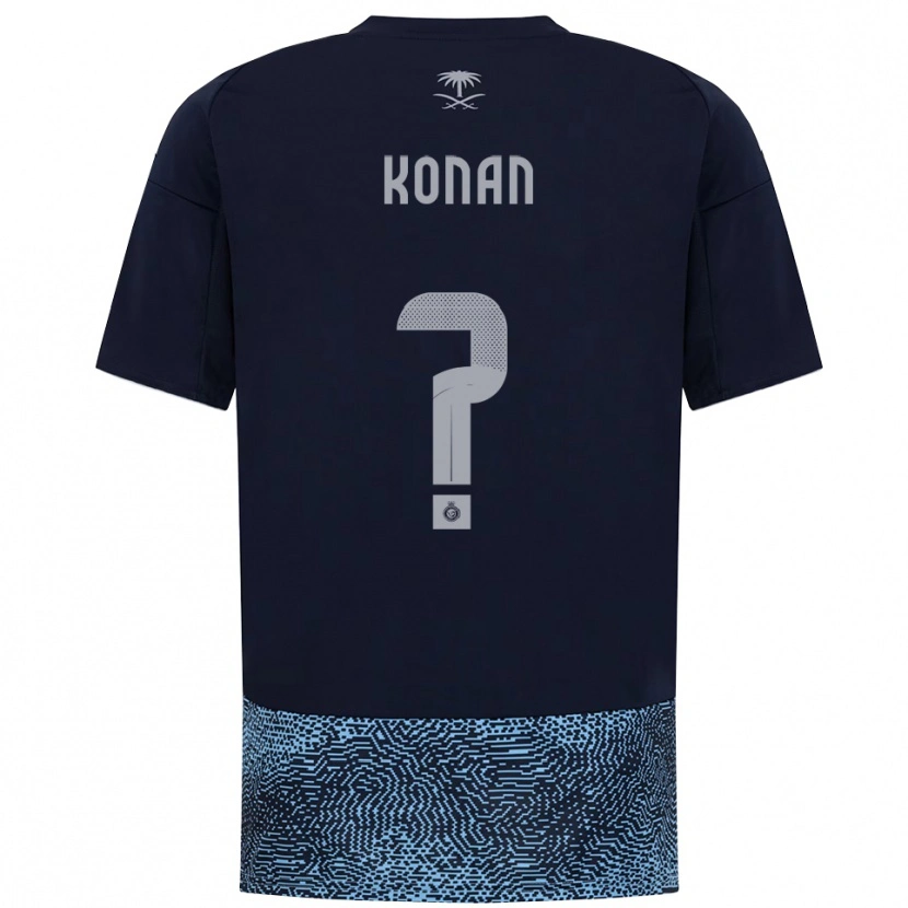 Danxen Herren Ghislain Konan #0 Marineblau Himmelblau Auswärtstrikot Trikot 2025/26 T-Shirt Österreich