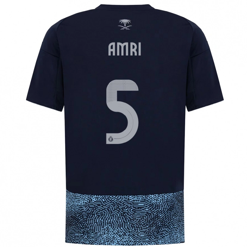 Danxen Herren Abdulelah Al-Amri #5 Marineblau Himmelblau Auswärtstrikot Trikot 2025/26 T-Shirt Österreich