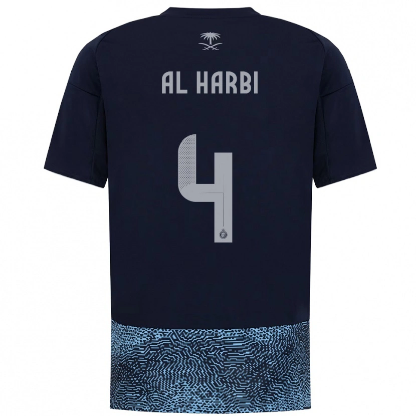 Danxen Herren Fay Al-Harbi #4 Marineblau Himmelblau Auswärtstrikot Trikot 2025/26 T-Shirt Österreich